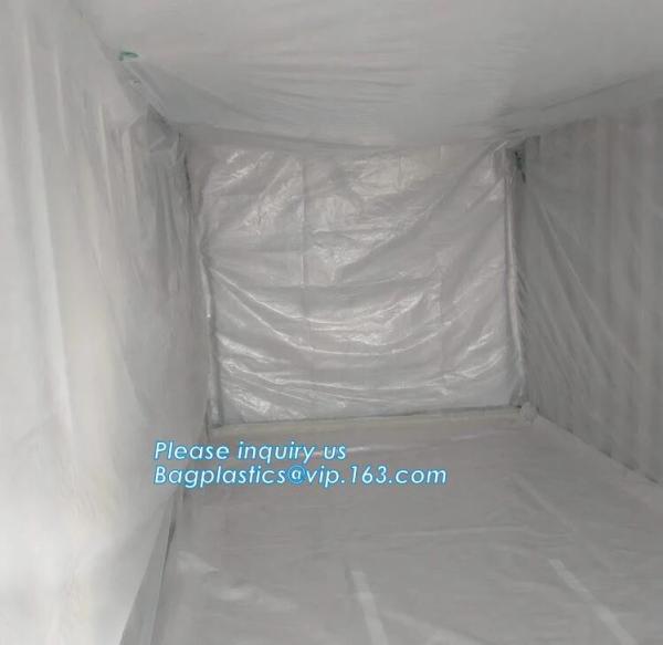 Quality 8Mil Open Top Drawstring Dumpster Container Liners,dumpster containe liners for garbage disposable,20 yard drawstring bl for sale