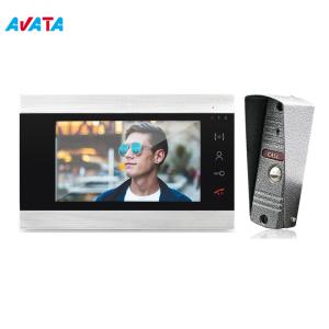 China Video Door Phone Residential Intercom System 7 inch Monitor with memory Support Motion Detection IP65 Waterproof on sale