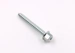 Galvanized Hardened Indented Hexagon Flange Head Self Tapping Screws with Cone