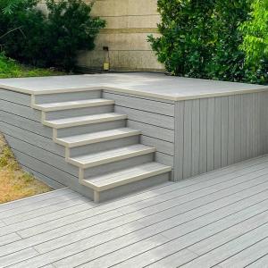 China Low Maintenance 3D Composite Decking Waterproof WPC Hollow Decking Panel wholesale
