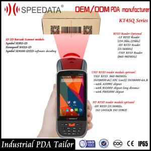Integrated Handheld UHF RFID Reader , Waterproof Barcode Scanner Fingerprint