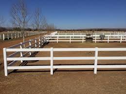 4 Rails Durable PVC Horse Fence 1.5m Height Vinyl Farm Fence
