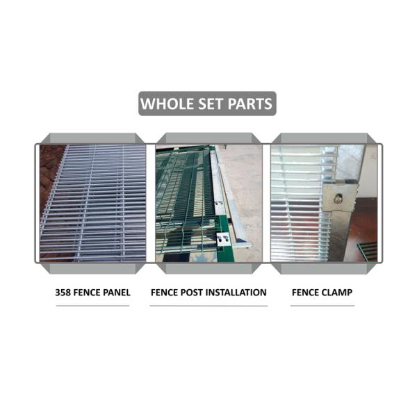 South Africa Anti Climb Galvanized Steel Wire Prison Mesh 358 Security Fence