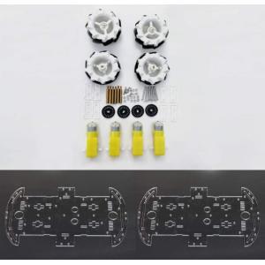 65mm Plastic Omnidirectional Wheels Robot With TT Motor Coupling