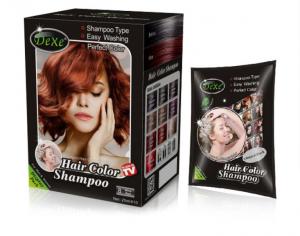 China Dexe  Hair color Shampoo natural hair dye easy hair dye No side effect to the head wholesale