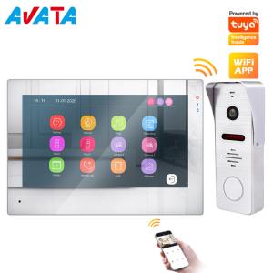 China HD 2.0MP Wireless WiFi Video Intercom color video door phone intercom Works with Mobile Phone by APP Tuya wholesale