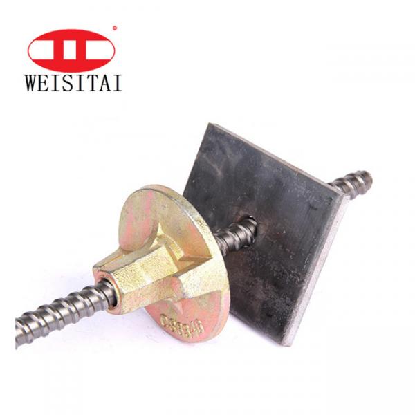 Quality Adjustable 10/16/20mm Steel Formwork Tie Rod With Wing Nut for sale
