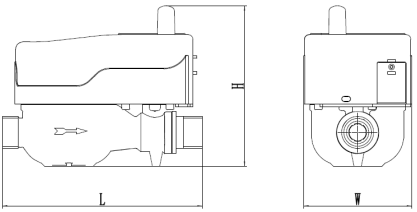 Wireless Automatic Digital Water Meter Domestic LORA Cold Water Flow Meter Remote Reading Horizontal OEM Customizable