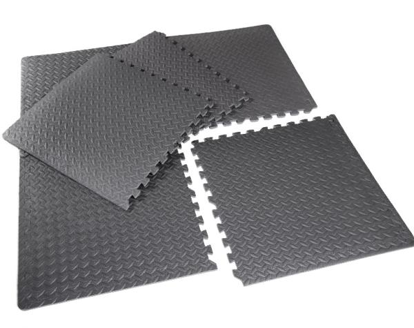 Barbell High Density Interlocking Puzzle Mat, 1/2" Thick Eva Foam Exercise Gym