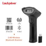 1D 2D 2.4G Bluetooth Barcode Scanner Portable Handheld QR Code Reader For