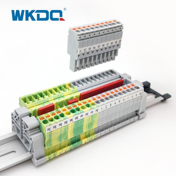 Quality JPT 2.5/1P Plug In Connection Terminal Block Quick CE Certificate For Self Assembly for sale