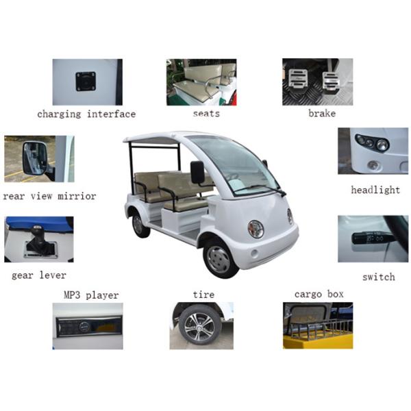 Lightweight Electric Four Passenger Golf Cart , Tourists 4 Seater Electric Car
