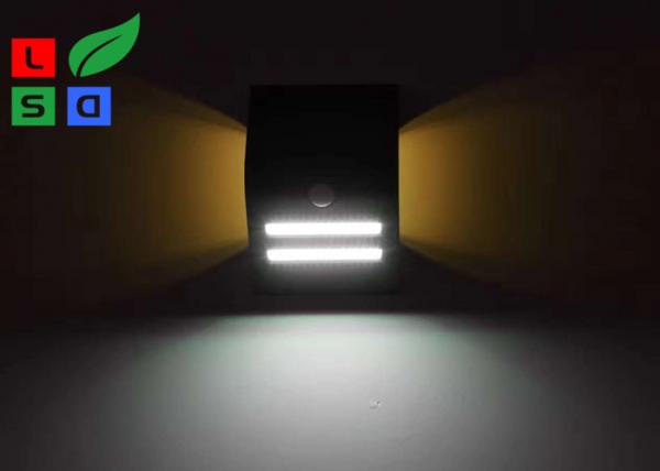 Outdoor Curved 5W LED Solar Power Lamp 6000K Solar garden Wall Light