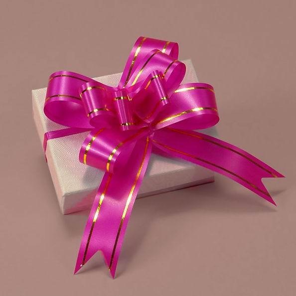 Quality Colorful and Beautiful 18mm Butterfly pull bows with gold line / pull string bow for sale