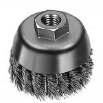 Industrial Polishing Steel Rust Cleaning Brush , Wire Disc Angle Grinder Cup