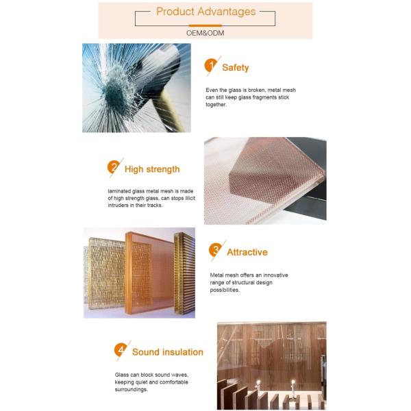 EVA Metal Mesh Laminating Glass Interlayer Copper Fabric