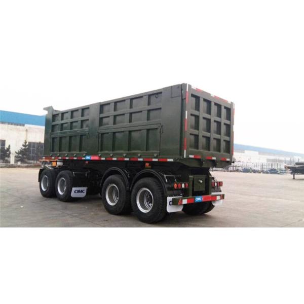 Straight Through Frame 4 Axle 35CBM Tipper Semi Trailer