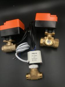 China 2 / 3 way electric motorized valve for fan coils wholesale