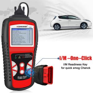 Universal Konnwei OBD2 Scanner 12V Automotive Engine Code Scanners DIY O2 Sensor Live Data