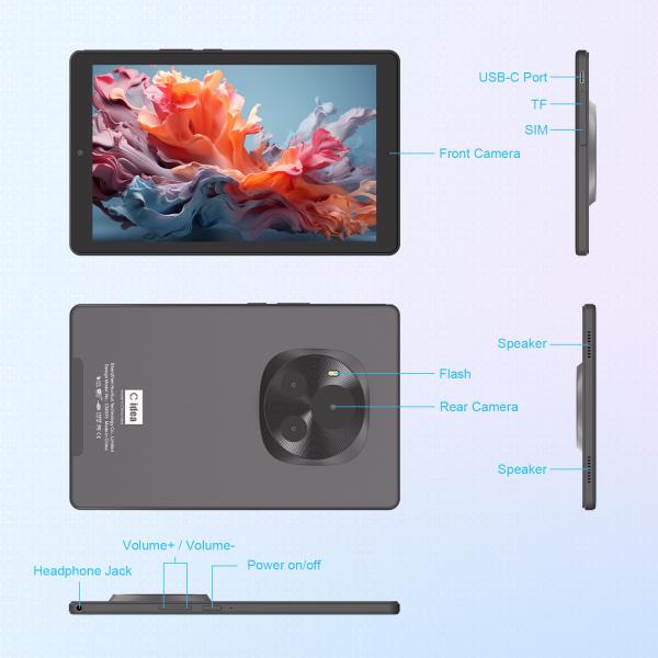 Quality C Idea Android Tablet 800x1280 IPS Screen 9 IN Smart Tablet PC With Sim For Education CM935 Black for sale