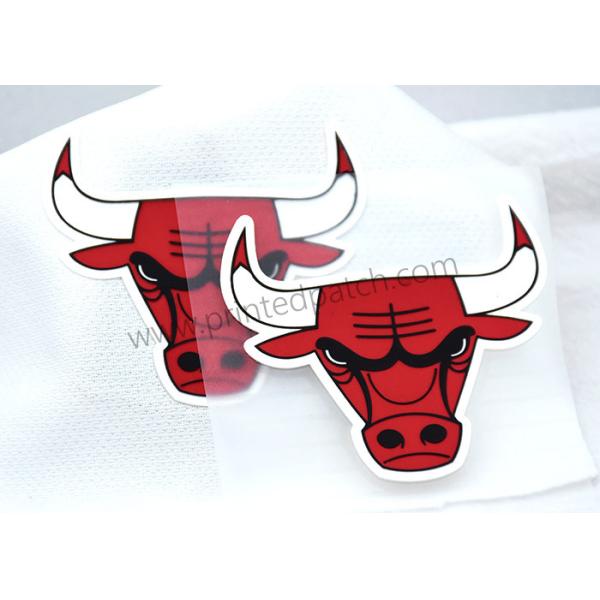 Realistic TPU Heat Transfer Label Animal 2D 3D Bull Head Pattern