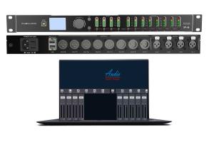 China 2 In 6 Out 4 In 8 Out Dante DSP Processor Digital Loudspeaker Management Processor wholesale