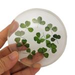 cubic Acrylic resin paper weight with custom embedding inside