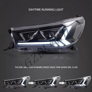 China Clear Lens 4x4 Driving Lights  ,  Toyota Hilux Revo Rocco 2015 LED DRL Projector Head Light wholesale