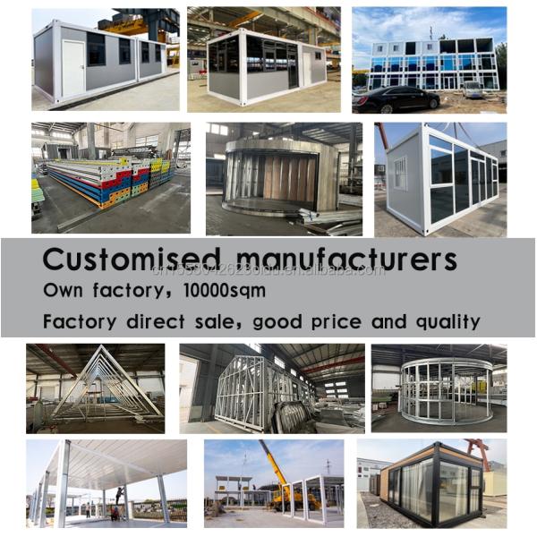 3 Bedrooms and Living Room Tiny Modular Home Transportable Prefabricated House with Steel Structure Frame Welded Container