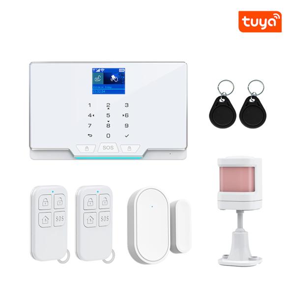 Wireless WIFI GSM Home Security Alarm System For Tuya Smart Life APP With Motion
