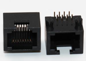 China Unshielded RJ45 Through Hole Connector , PCB RJ45 Modular Socket R / A on sale