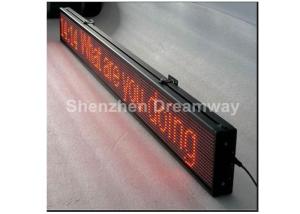 China Single Red LED Scrolling Message Display 5V 40A , single line P 10 LED Message Board Signs wholesale