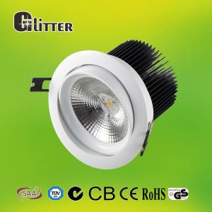 China Recessed Black COB LED Down Light For Home , Dimmable LED fire rated Downlights wholesale