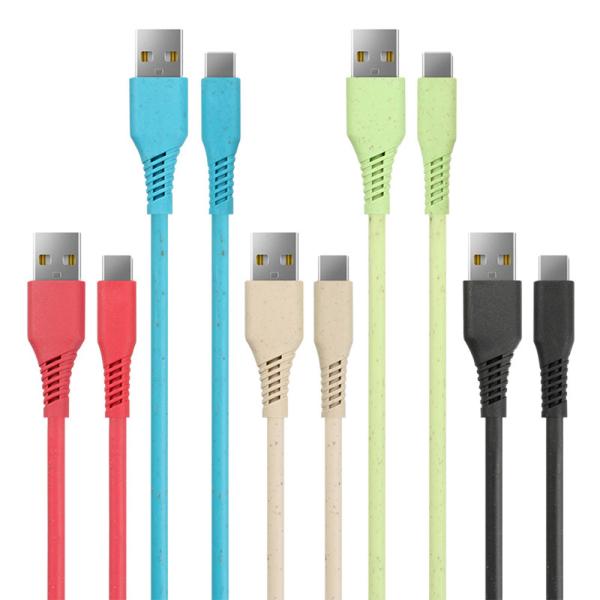 Biodegradable 1M Multi Function Charging Cable For USB To Lightning / Android /