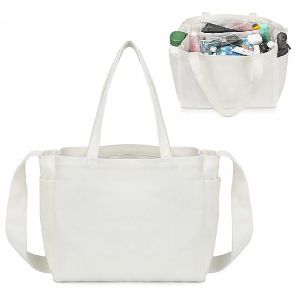 Quality Foldable Grocery Canvas Reusable Shopping Bag Totes Long Handle 4.4x6.7x11" for sale