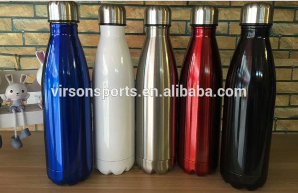 Virson Stainless steel swell outdoor sports water bottle,Double wall cola shape insulated