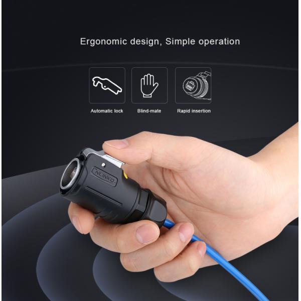 Cnlinko LP24 RJ45 Waterproof Connector Internet LED Display 8P8C Connector Network CAT6 IP68 RJ45 Adapter Plug and Socket