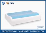 Visco Elastic Bed Blue Layer Contoured Memory Foam Pillow With Cooling Gel