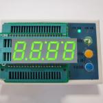 Yellow Green 4 Digit 0.56inch 7 Segment LED Display White Segment Gray Surface