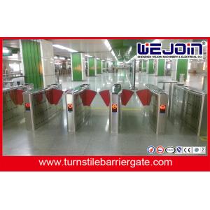 Half Height Safety Access Control Turnstile Gate Flap Barrier Gate