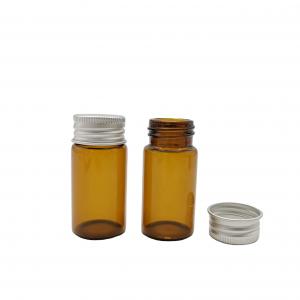 China 1ml 2ml Empty Amber Perfume Mini Glass Vials With Screw Top on sale