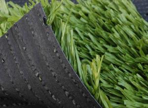 China Green Football Artificial Turf Dtex 11200 WIth CPP+LENO Backing And SBR Latex Coating Low Maintenance wholesale