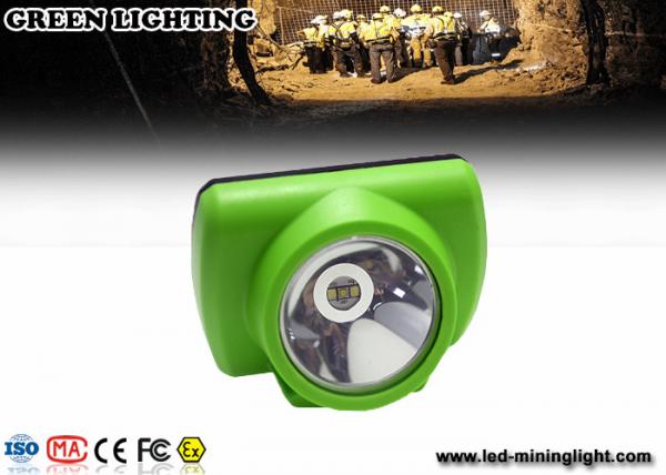 Green Safety Cordless LED Mining Headlamp With 232LUM Strong Brightness
