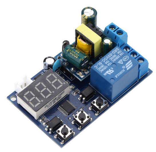 Quality Delay Time Switch Kampa AC 110V 220V  Converter Program Switch  Self-lock Relay PLC Cycle Timer Module for sale