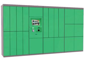 Touch Screen Smart Laundry Locker For 24/7 Dry Clean Service With SMS Sending Function