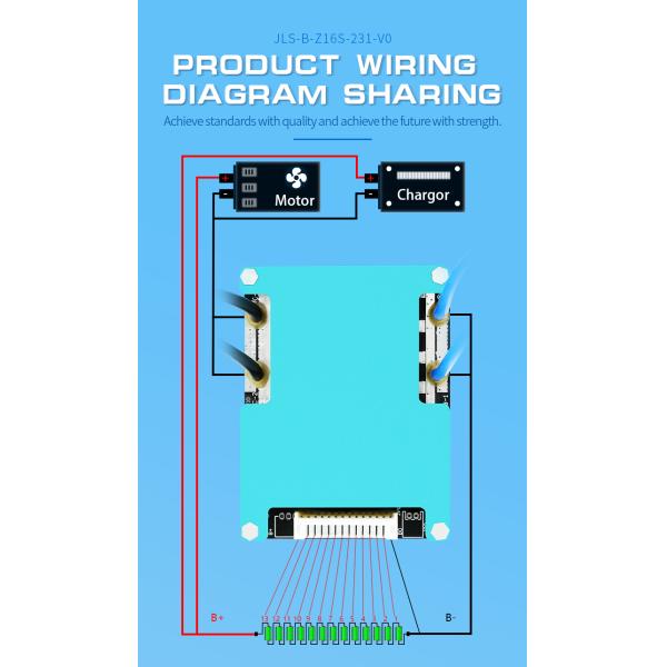 6S 7S 10S 11S 16S 20A 25A 35A 45A 55A 60A Lifepo4 Bms Board 20v 48v 60v Li-Ion BMS
