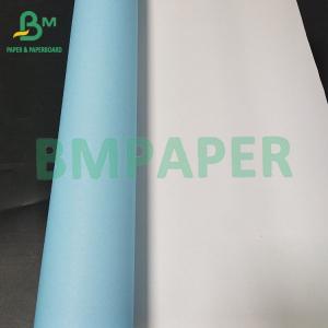 China 36” 24”  Wood Pulp Copy Paper Single Side Blue Engineering Bond Paper 80g wholesale