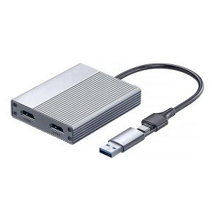 China USB-C Type-C to Dual HDMI MST Multi-Monitor Adapter 4K 60Hz for Windows Android Mac OS on sale