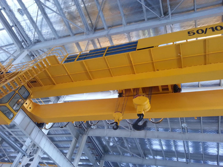 China 63Ton Electris Double Girder Overhead Crane Applies To Construction Site Lifter , Warehouse wholesale