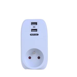 China EU AC Plug Socket  Kampa KP-2USB-01-F New Design High Quality With 2.1A USB Charger on sale